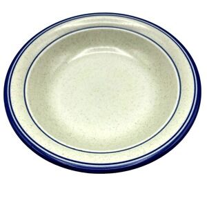 Vintage Goebel AZUR Soup Bowl Bavaria West Germany Stone Cobalt Blue Trim 8"